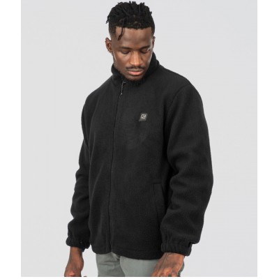 REBASE ZAKETA FLEECE TEDDY SHERPA ME ΦΕΡΜΟΥΑΡ 252RFT-7010 BLACK 