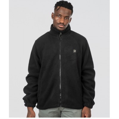 REBASE ZAKETA FLEECE TEDDY SHERPA ME ΦΕΡΜΟΥΑΡ 252RFT-7010 BLACK 