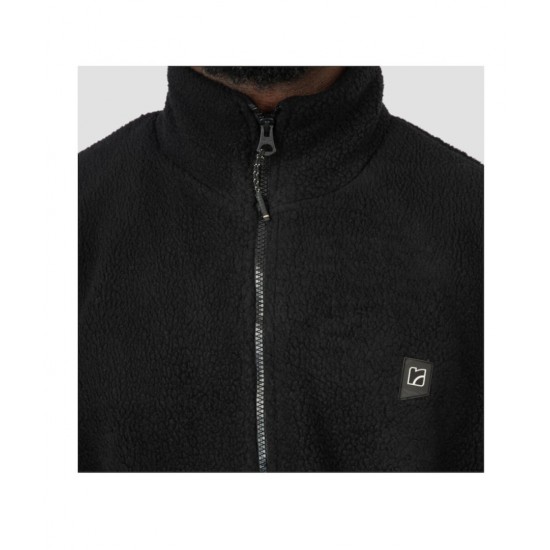 REBASE ZAKETA FLEECE TEDDY SHERPA ME ΦΕΡΜΟΥΑΡ 252RFT-7010 BLACK