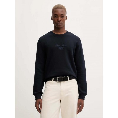 Guess ανδρικό βαμβακερό regular fit φούτερ μπλε M5BQ35K9V31-A71W