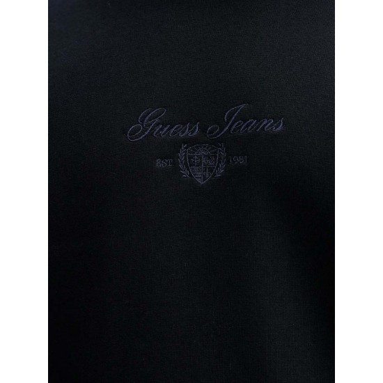 Guess ανδρικό βαμβακερό regular fit φούτερ μπλε M5BQ35K9V31-A71W