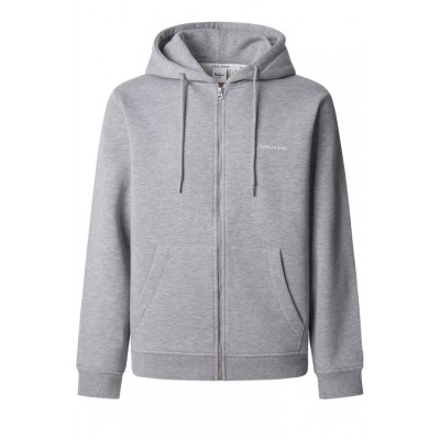 Pepe Jeans Ανδρική Ζακέτα Φούτερ Με Κουκούλα Macbeth Melange Zip PM5800017-933-ΓΚΡΙ