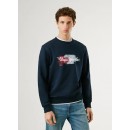 Pepe Jeans Ανδρικό Φούτερ Λαιμόκοψη Trey Crew PM5800026-594 Μπλε