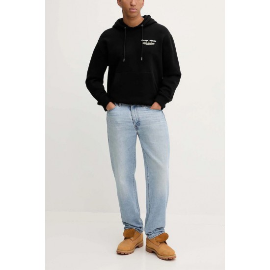 Ανδρική Μπλούζα Φούτερ GUESS JEANS M5BQ27K9V31-JBLK Μαύρο