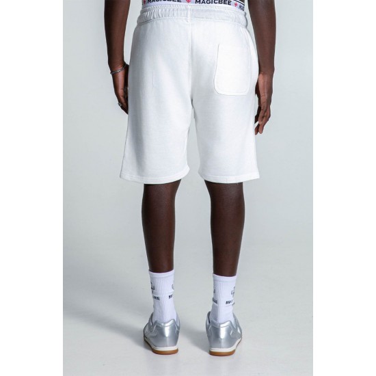 ​Ανδρική Βερμούδα MAGIC BEE 2552-Off White
