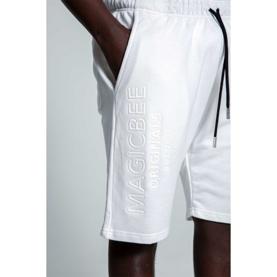 ​Ανδρική Βερμούδα MAGIC BEE 2552-Off White