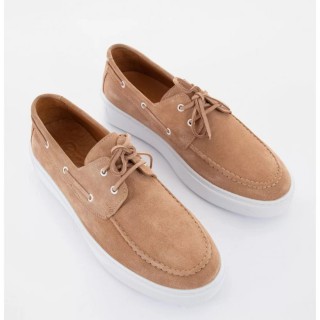 Ανδρικά Παπούτσια Boat Riviera 2072 Linen Dorato Suede ΜΠΕΖ