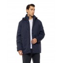 BISTON B' Ανδρικό demi παλτό με κουκούλα - 54-201-084 NAVY