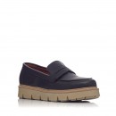 KNACK Ανδρικά ΜΑΥΡΑ Sneakers  LOAFER λαστιχένια σόλα 25705