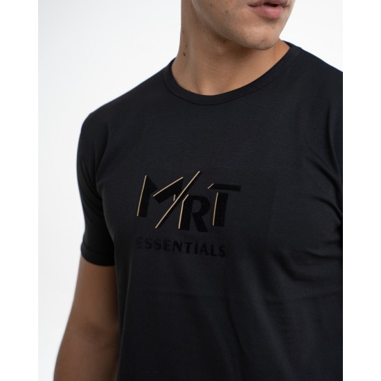 MRT MARTINI-T-Shirt κολλεγίου MRT Essentials Suede – Μαύρο-71157-2