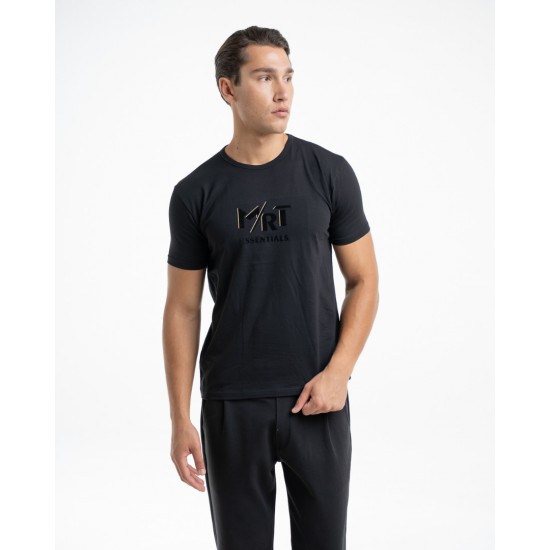 MRT MARTINI-T-Shirt κολλεγίου MRT Essentials Suede – Μαύρο-71157-2