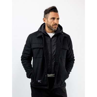 MANAGER Μπουφάν με αποσπώμενο γιλέκο Regular Fit Μαυρο 2544