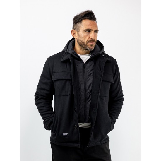 MANAGER Μπουφάν με αποσπώμενο γιλέκο Regular Fit Μαυρο 2544