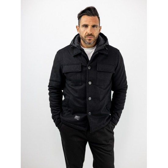 MANAGER Μπουφάν με αποσπώμενο γιλέκο Regular Fit Μαυρο 2544