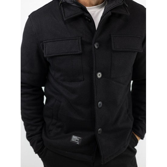 MANAGER Μπουφάν με αποσπώμενο γιλέκο Regular Fit Μαυρο 2544