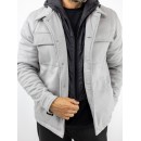 MANAGER Μπουφάν με αποσπώμενο γιλέκο Regular Fit Γκρι 2544