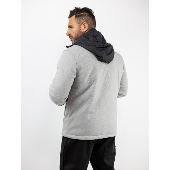 MANAGER Μπουφάν με αποσπώμενο γιλέκο Regular Fit Γκρι 2544