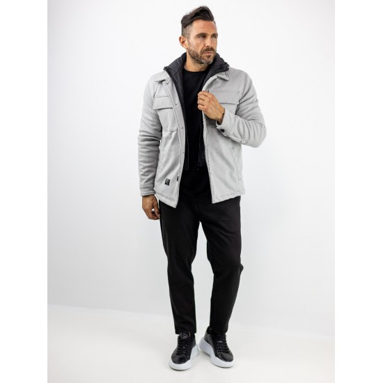 MANAGER Μπουφάν με αποσπώμενο γιλέκο Regular Fit Γκρι 2544