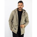 MANAGER Μπουφάν με αποσπώμενη κουκούλα  Regular Fit Μπεζ 2548