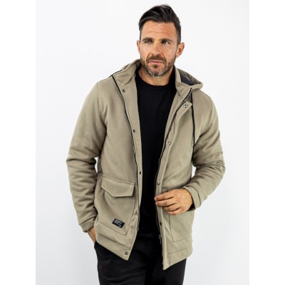 MANAGER Μπουφάν με αποσπώμενη κουκούλα  Regular Fit Μπεζ 2548