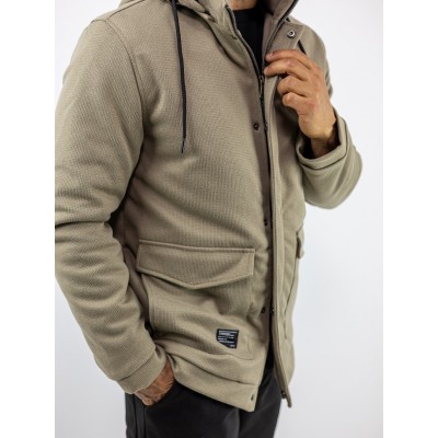 MANAGER Μπουφάν με αποσπώμενη κουκούλα  Regular Fit Μπεζ 2548