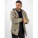 MANAGER Μπουφάν με αποσπώμενη κουκούλα  Regular Fit Μπεζ 2548