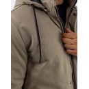 MANAGER Μπουφάν με αποσπώμενη κουκούλα  Regular Fit Μπεζ 2548