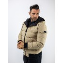 MANAGER Μπουφάν Regular Fit Διπλής όψης Μπέζ/Μαύρο 2531