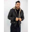 MANAGER Μπουφάν Regular Fit Διπλής όψης Μπέζ/Μαύρο 2531