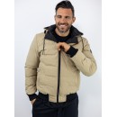 MANAGER Μπουφάν Regular Fit Διπλής όψης Μπέζ/Μαύρο 2531