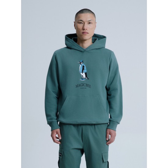 MagicBee Urban Penguin Hoodie - Green 25510