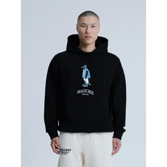 MagicBee Urban Penguin Hoodie - Black 25510
