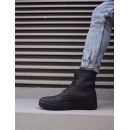 KNACK Ανδρικά μαύρα μποτάκια δερματίνη KN022M