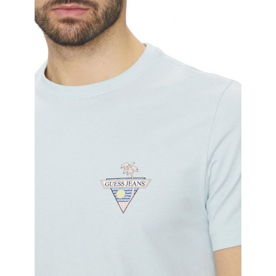 Guess Neck T-shirt ΣιέλΚωδικός: M5GI55K8FQ4-G707