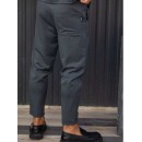Henry Clothing Παντελόνι σε Loose Εφαρμογή Anthracite 8-120