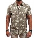 Rebase - 251RGS-5051 - Short Sleeve Shirt - Olive Haze - Κοντομάνικο Πουκάμισο