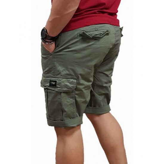 Rebase - 251RMSHO-7001 - Cargo Shorts - Lt. Olive - Βερμούδα