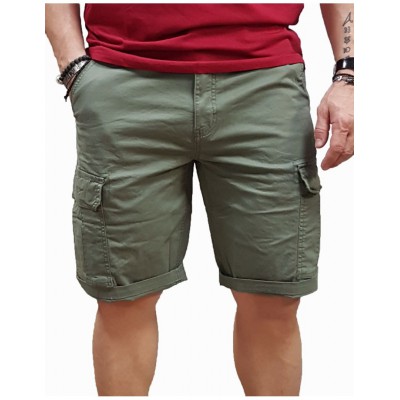 ΑΝΔΡΙΚΗ ΒΕΡΜΟΥΔΑ Rebase - 251RMSHO-7001 - Cargo Shorts - Lt. Olive - Βερμούδα