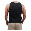 Rebase- 251RTSL-9023 - Sleeveless T-Shirt - Black- Μπλούζα αμάνικη