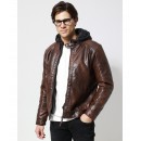 TRESOR Ανδρικό Jacket Eco-Leather Μπουφάν VENERO 2171-1 Καφέ
