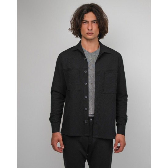 Dezign ΜΑΥΡΟ ΣΧΕΔΙΑΣΤΙΚΟ  Overshirt ED-2625