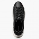 GUESS ELBAN LEATHER SNEAKERS MEN GUES SFMFBANLEL12-BLACK
