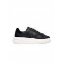 GUESS ELBAN LEATHER SNEAKERS MEN GUES SFMFBANLEL12-BLACK