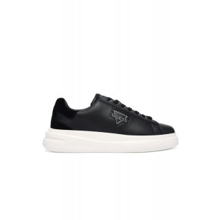 GUESS ELBAN LEATHER SNEAKERS MEN FMFBANLEL12-BLACK