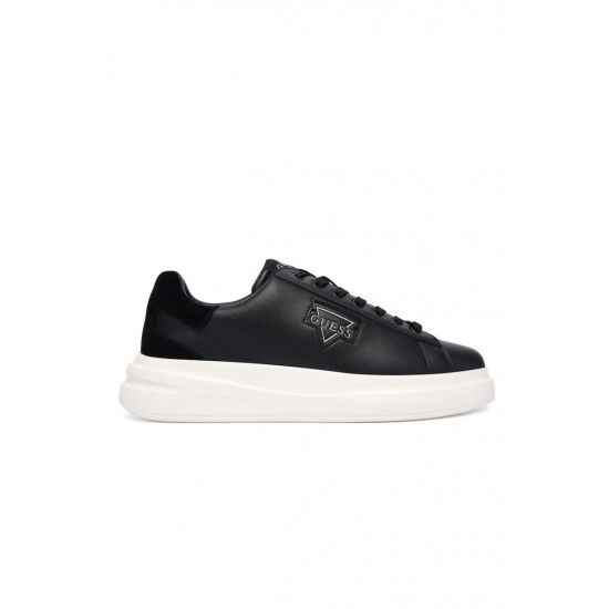 GUESS ELBAN LEATHER SNEAKERS MEN GUES SFMFBANLEL12-BLACK