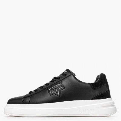 GUESS ELBAN LEATHER SNEAKERS MEN FMFBANLEL12-BLACK
