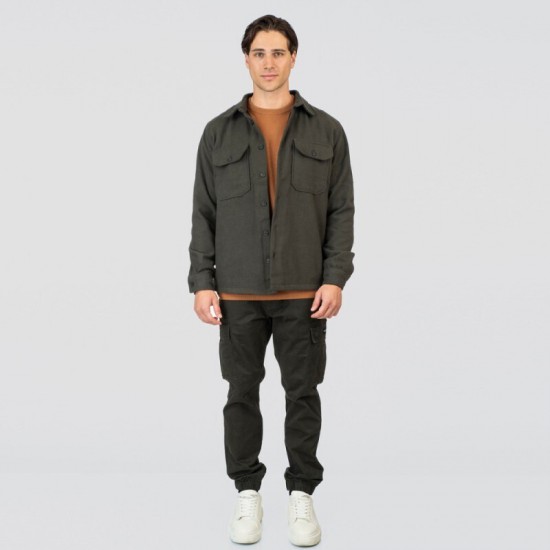 Rebase 252RGS-5106 Πουκάμισο Dk Khaki