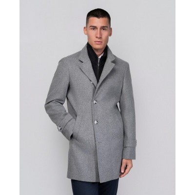 Dezign C-2606 ΠΑΛΤΟ ΜΕ ΑΠΟΣΠΩΜΕΝΟ ΓΙΛΕΚΟ ΓΚΡΙ