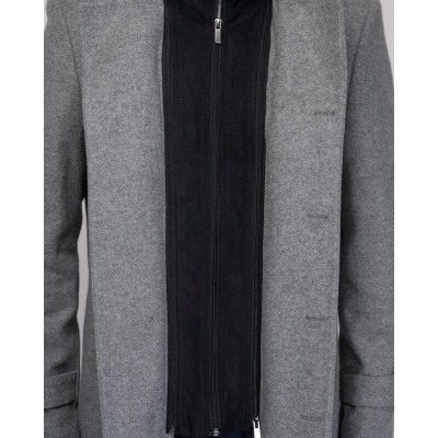 Dezign C-2606 ΠΑΛΤΟ ΜΕ ΑΠΟΣΠΩΜΕΝΟ ΓΙΛΕΚΟ ΓΚΡΙ