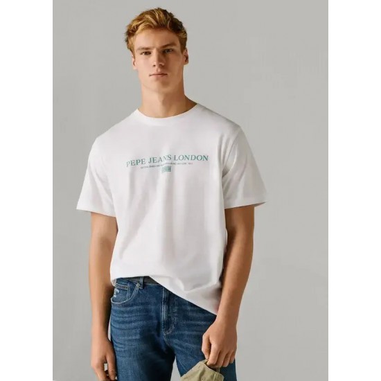 ​Ανδρική Μπλούζα PEPE JEANS PM5010309-800 Άσπρο